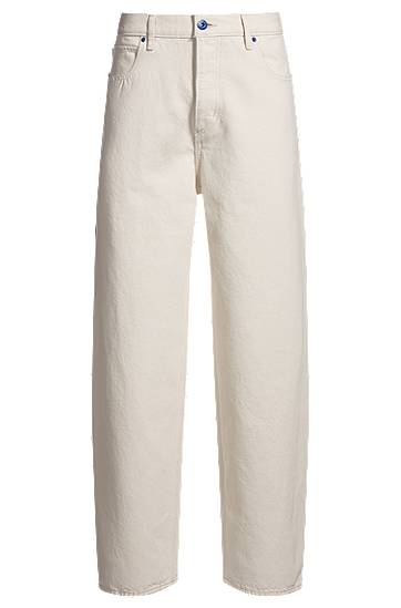 Jeans BOSS Straight-Fit Carpenter Pocket Jeans Hvid | 50541154, 0