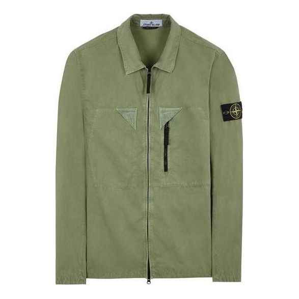 Skjorte Stone Island Dyed  Jacket Grøn | 7815106WN-V0155, 0
