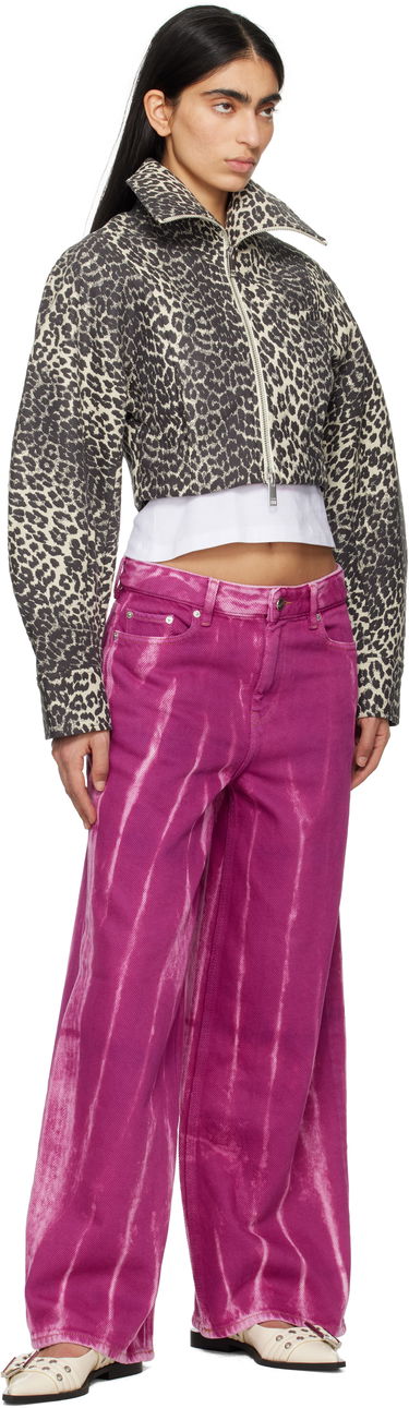 Jeans GANNI GANNI Overdyed Heavy Denim Marri Jeans Lilla | J1671, 3