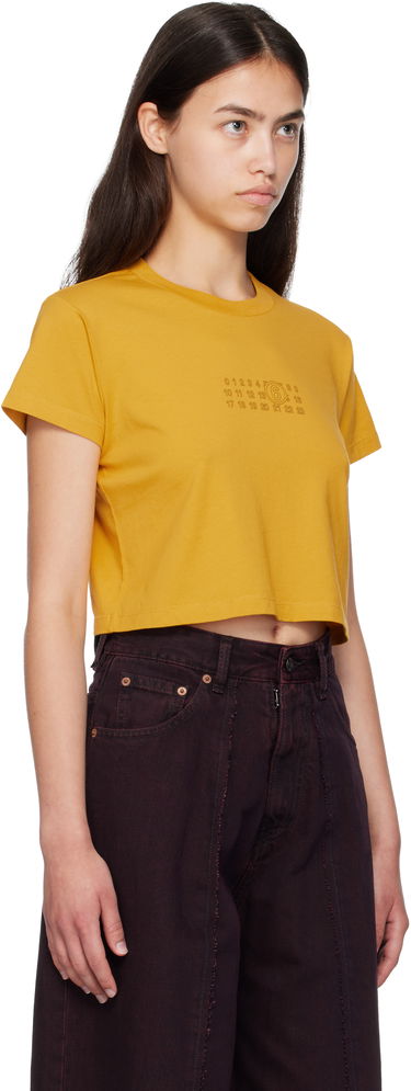 Crop top Maison Margiela MM6 Maison Margiela Cropped T-Shirt Sort | S52GC0352 S24312, 4
