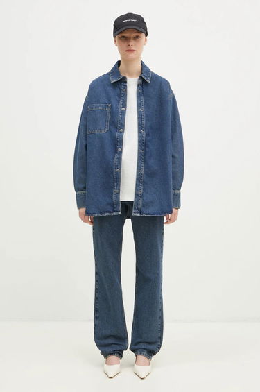 Skjorte Ksubi Oversized Longsleeve Denim Shirt Blå | WPF24SH007, 4