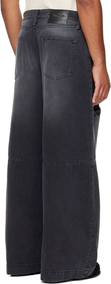 Jeans Simone Rocha Simone Rocha Embellished Wide Leg Puddle Jeans Sort | 4162B 1239D, 2