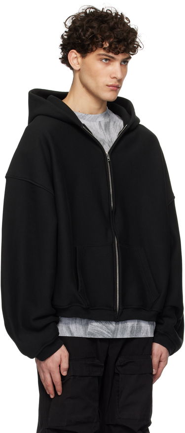 Sweatshirt Alexander Wang Dense Fleece Star Zip-Up Hoodie Grå | 6CC2242051, 4