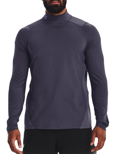 T-shirt Under Armour Tee ColdGear Rush Mock Grå | 1366059-558