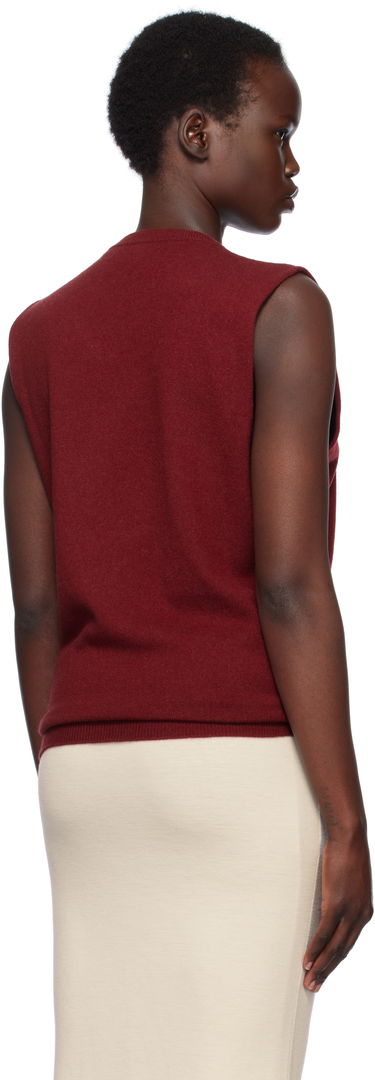 Sweater Jil Sander Jil Sander Cashmere Sleeveless Top Rød | J02GP0017_J13201, 2