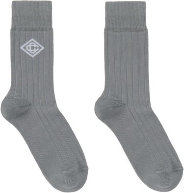 Sokker Casablanca Dress Socks With Logo Grå | APS25-ACC-086-02, 0