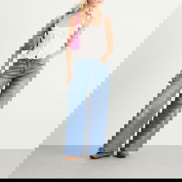 Jeans Levi's 728 High Rise Wide Leg Jeans 28" Blå | 0039B-0002, 4