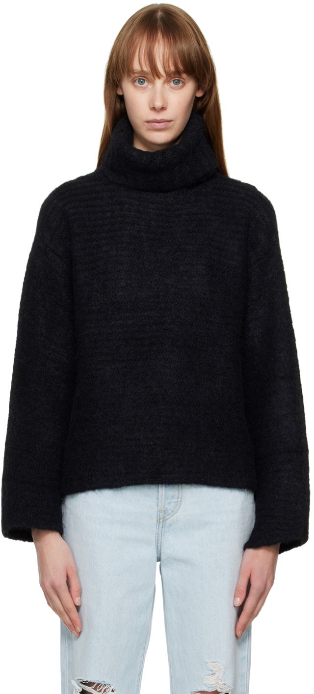 Sweater A.P.C. Tessa Black Turtleneck Sweater Sort | WPAAS-F23150