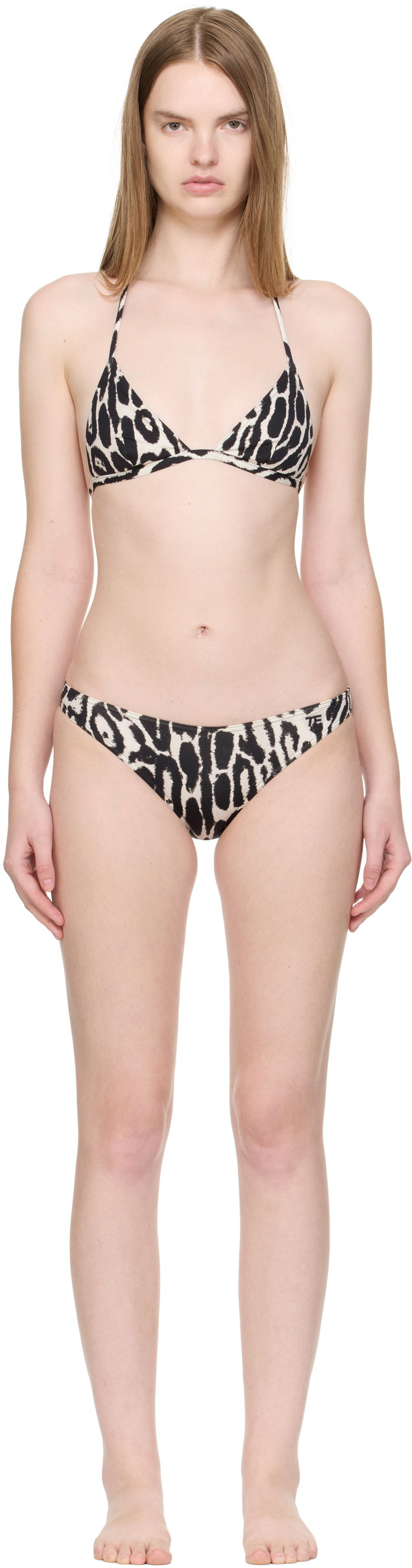 Badetøj Tom Ford Tom Ford Triangle Bikini Beige | BIJ029-JEP041