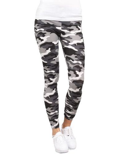 Leggings Urban Classics Ladies Camo Leggings Flerfarvet | TB1331 white