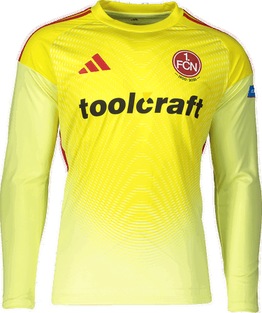 Jersey adidas Originals 1. FC Nürnberg Goalkeeper 2025/26 Jersey Gul | 6fcnjn2018, 0