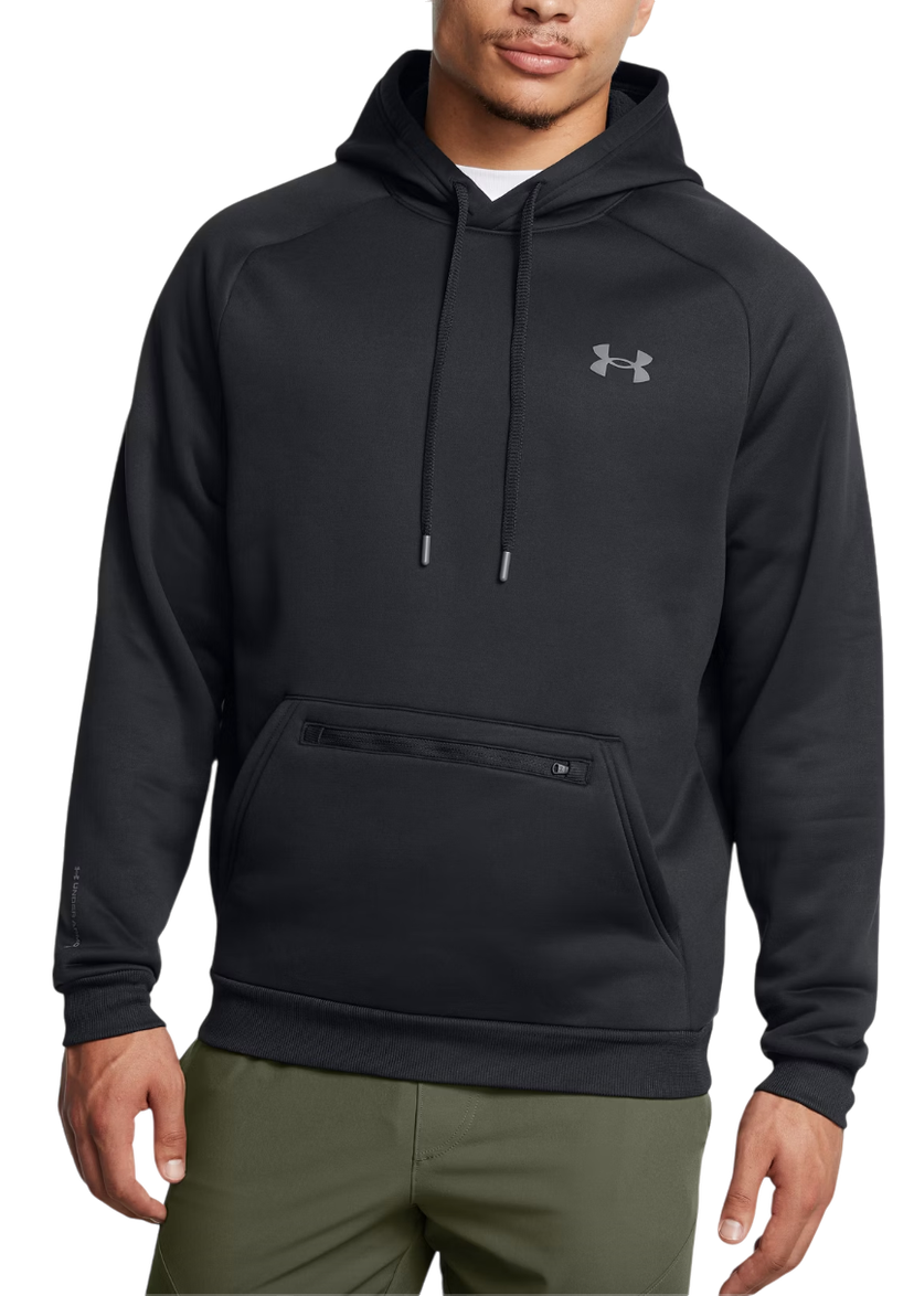 Sweatshirt Under Armour Armour Flc Pro Kanga HD Hoodie Sort | 1389342-001