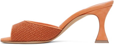 Tilbehør Manolo Blahnik Manolo Blahnik Jadara Heeled Sandals Orange | 424-1982, 2