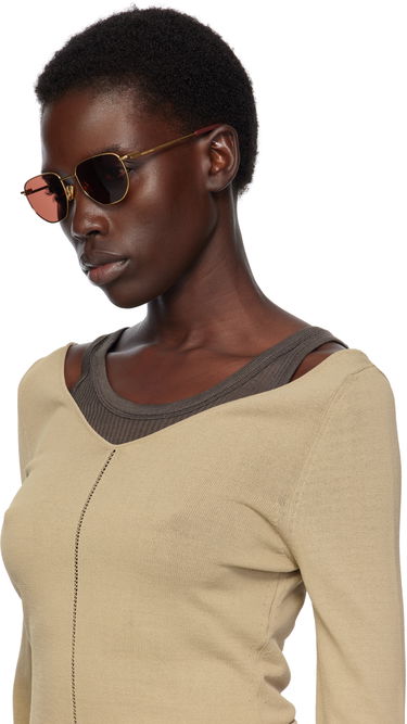Solbriller Bottega Veneta Bottega Veneta Split Metal Sunglasses Brun | BV1301S-006, 3