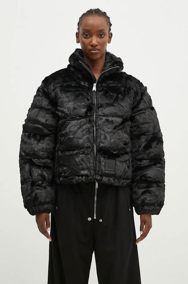 Puffer jakke Alpha Industries Fur Puffer Jacket Sort | 148002, 0