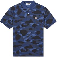 Polo skjorte BAPE Color Camo Ape Head One Point Polo Mørkeblå | 001POJ801001M-NVY, 1