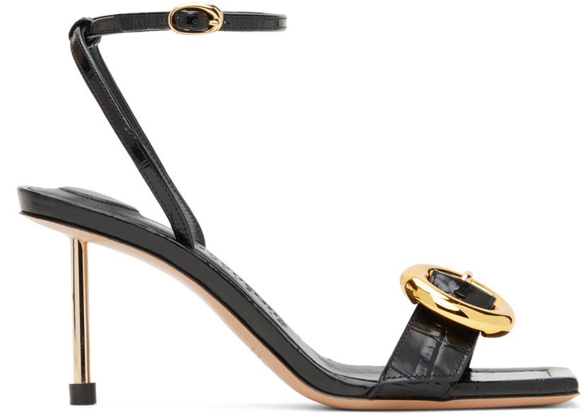 Skopleje Jacquemus Jacquemus Les Sculptures Regalo Heeled Sandals Sort | 24E241FO078-4301