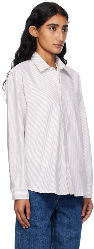 Skjorte A.P.C. Boyfriend Shirt Beige | COGUH-F12550, 1