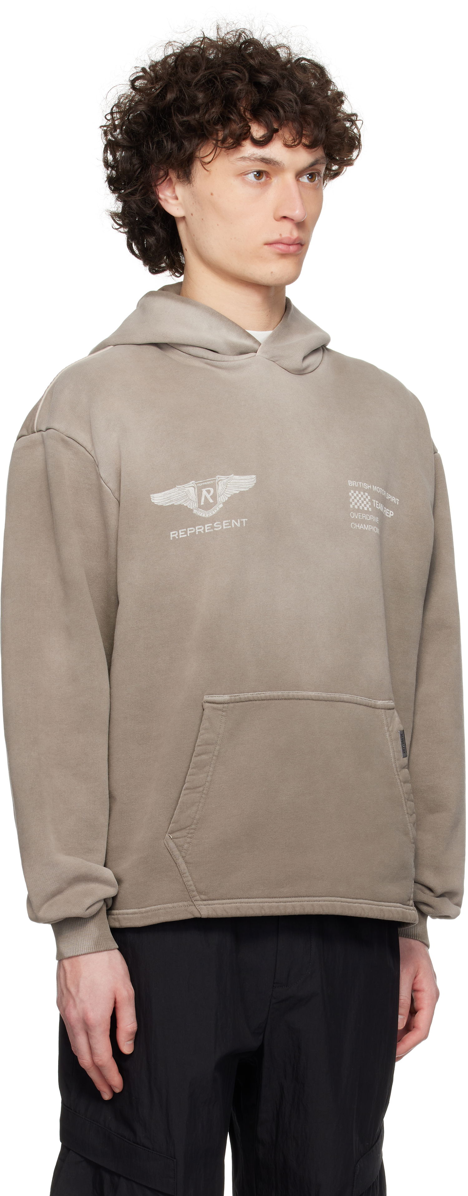 Sweatshirt Represent Clo Represent 'Team Rep' Hoodie Grå | MLM41052, 1