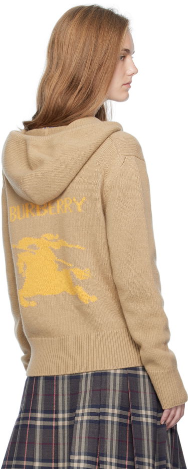 Sweatshirt Burberry Burberry EKD Knit Zip Hoodie Beige | 8110687, 2