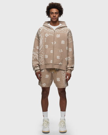 Sweatshirt Rhude Jacquard Hoodie Beige | RHPS24SW02973517, 1