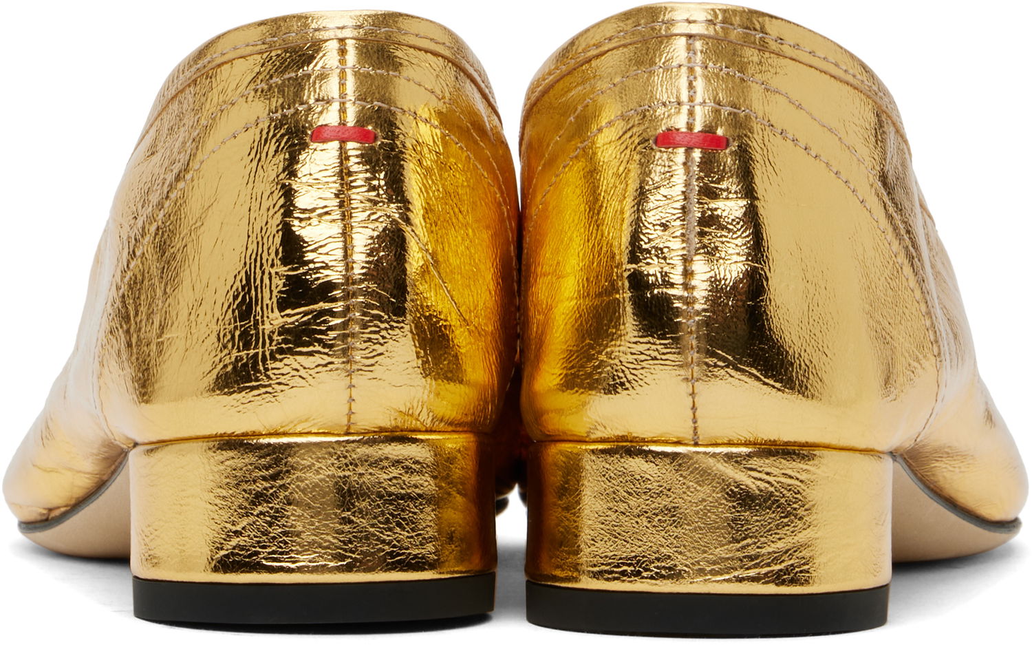 Skopleje Aeyde Aeyde Pippa Leather Ballerina Flats Metalisk | A11-FL-GLVR25RO126-SS25-902-068, 1