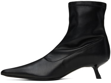 Sneakers og sko Anine Bing Leather Kitten Heel Ankle Boots Sort | A-14-1089-000, 2