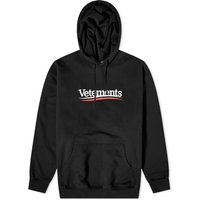 Sweatshirt VETEMENTS Campaign Logo Hoodie Sort | UE64HD440B, 1