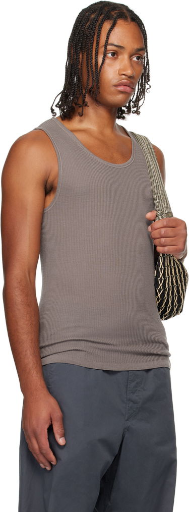 Tanktop LEMAIRE Lemaire Debardeur Ribbed Tank Top Beige | TO1465 LK1032, 4