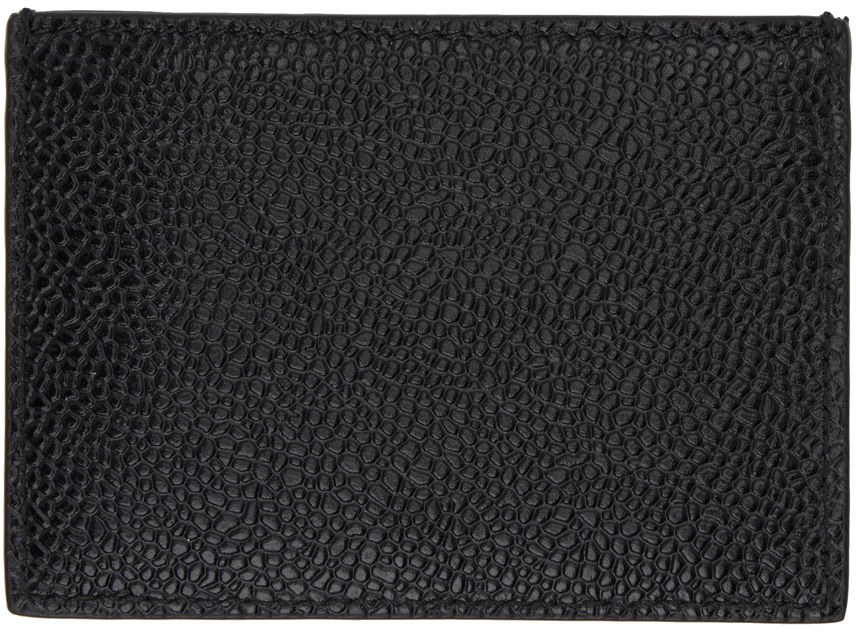 Tegnebog Thom Browne Leather Card Holder Sort | MAW020L-00198, 1
