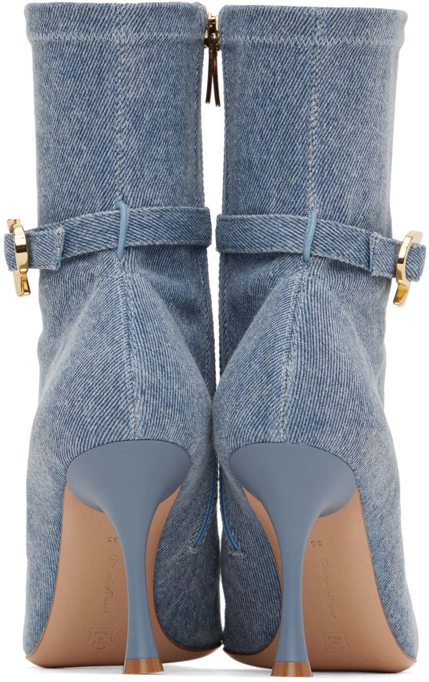 Frakker Gianvito Rossi Gianvito Rossi Ascent Denim Ankle Boots Blå | G73159.85LAC.DST, 1