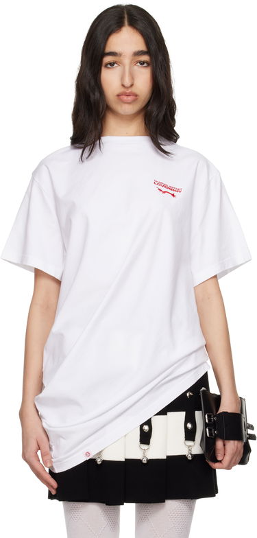 T-shirt Charles Jeffrey Loverboy Charles Jeffrey Loverboy Topsy Turvy T-Shirt Hvid | 54101302, 0