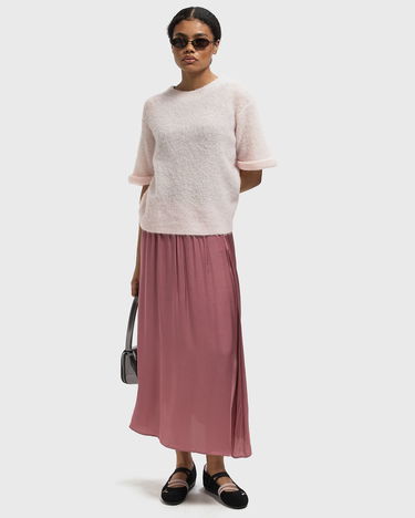 Nederdel American Vintage BOVALOW Flowy Maxi Skirt Lyserød | BOV13AH25-BLUSH, 2
