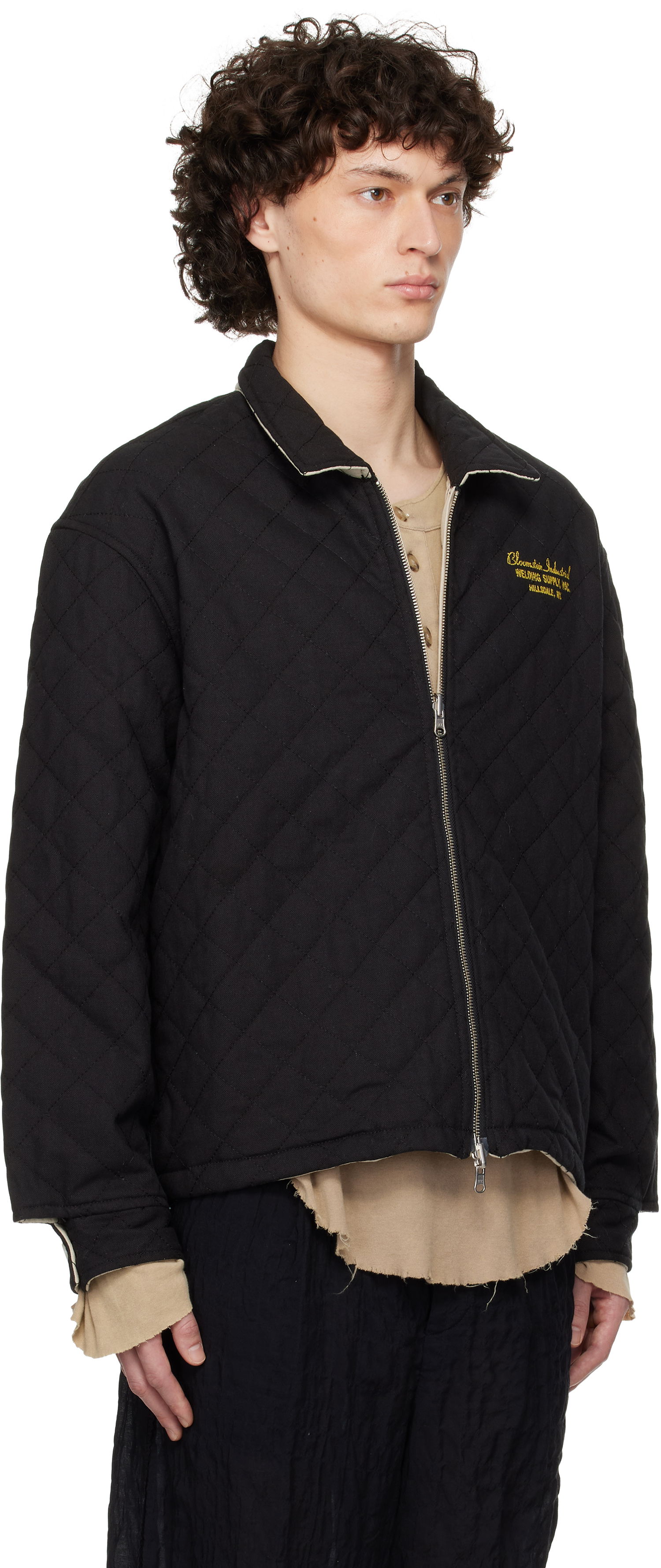 Bomberjakke Bode Bode Bloomstein Quilted Reversible Jacket Sort | MRS25JA028, 1