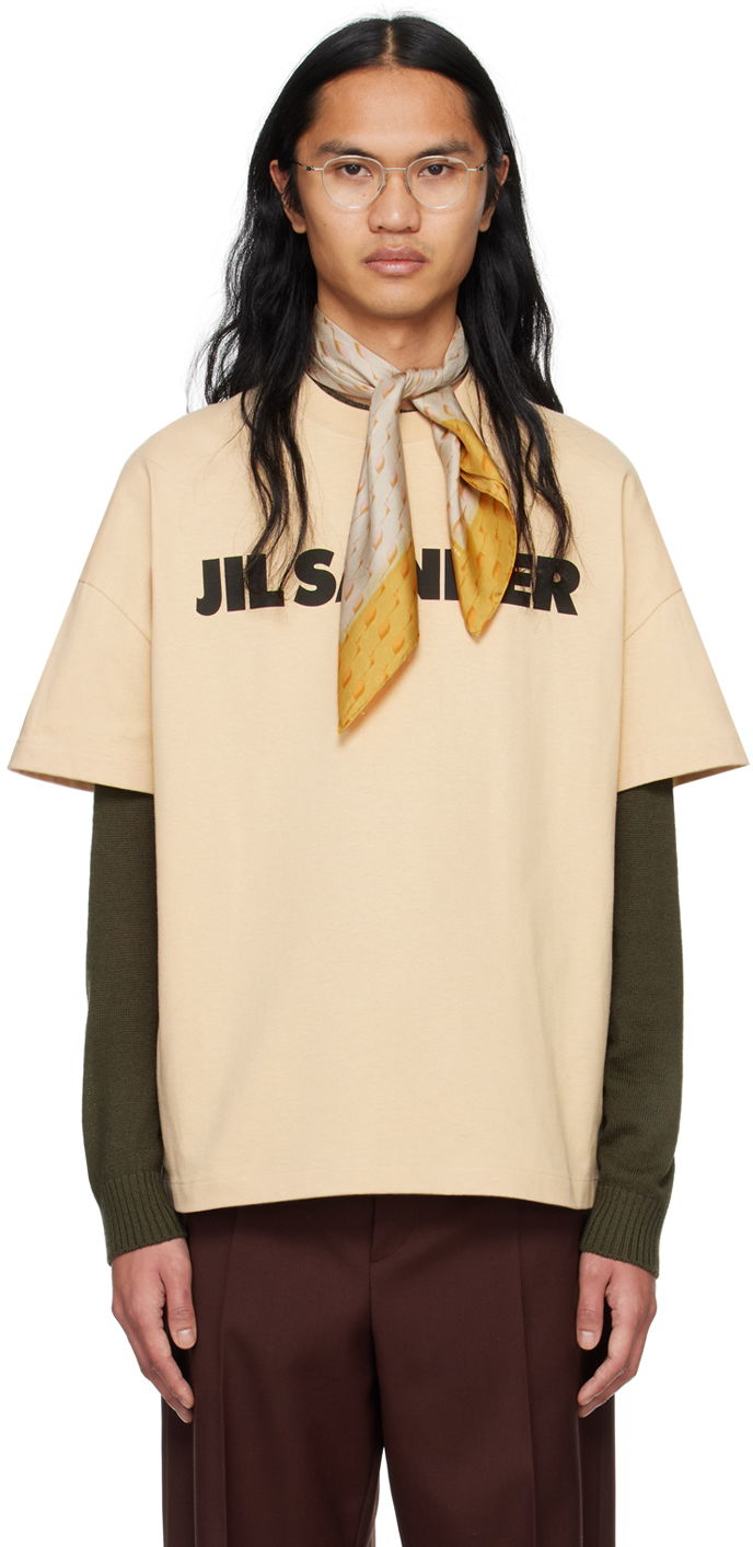 T-shirt Jil Sander Oversized T-Shirt Beige | J21GC0001 J20215