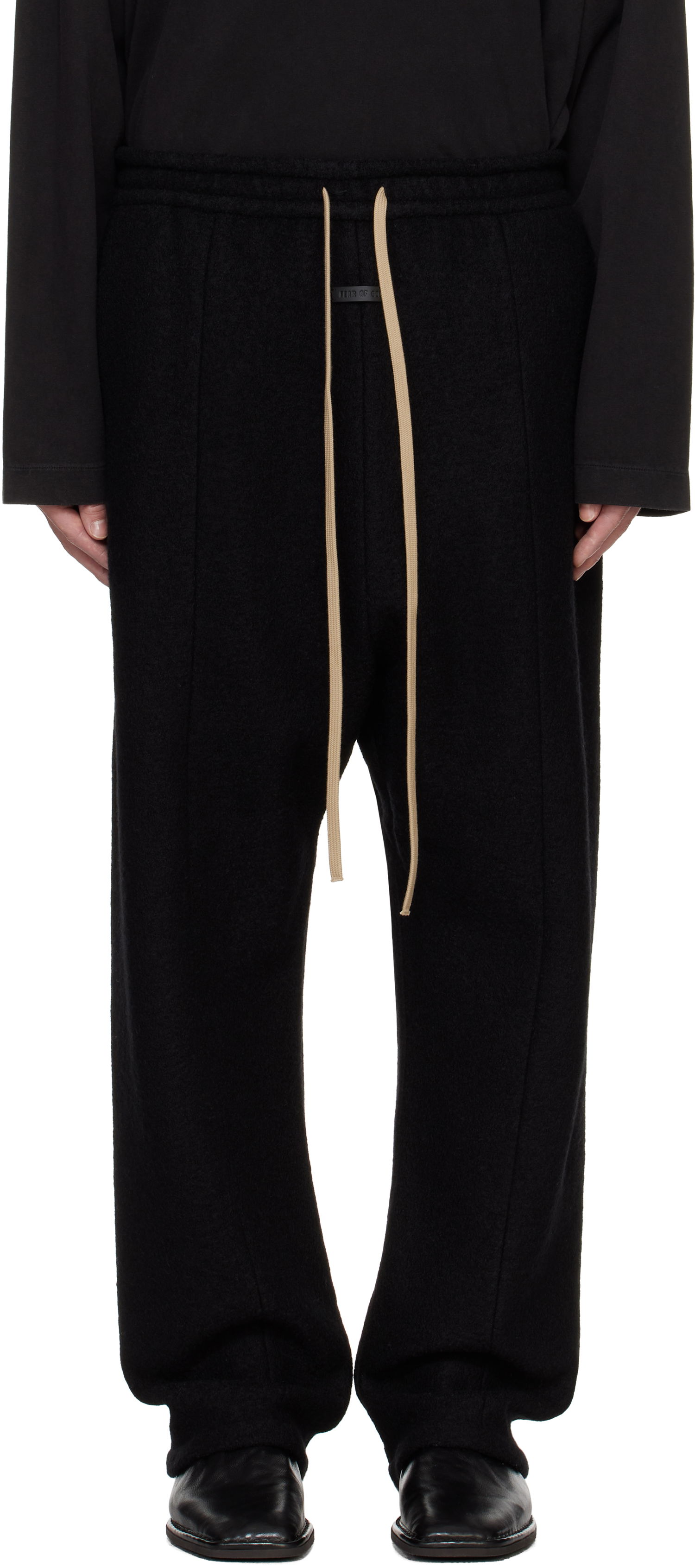 Bukser Fear of God Boiled Wool Lounge Pants Sort | FG24FW40-619BOW, 0