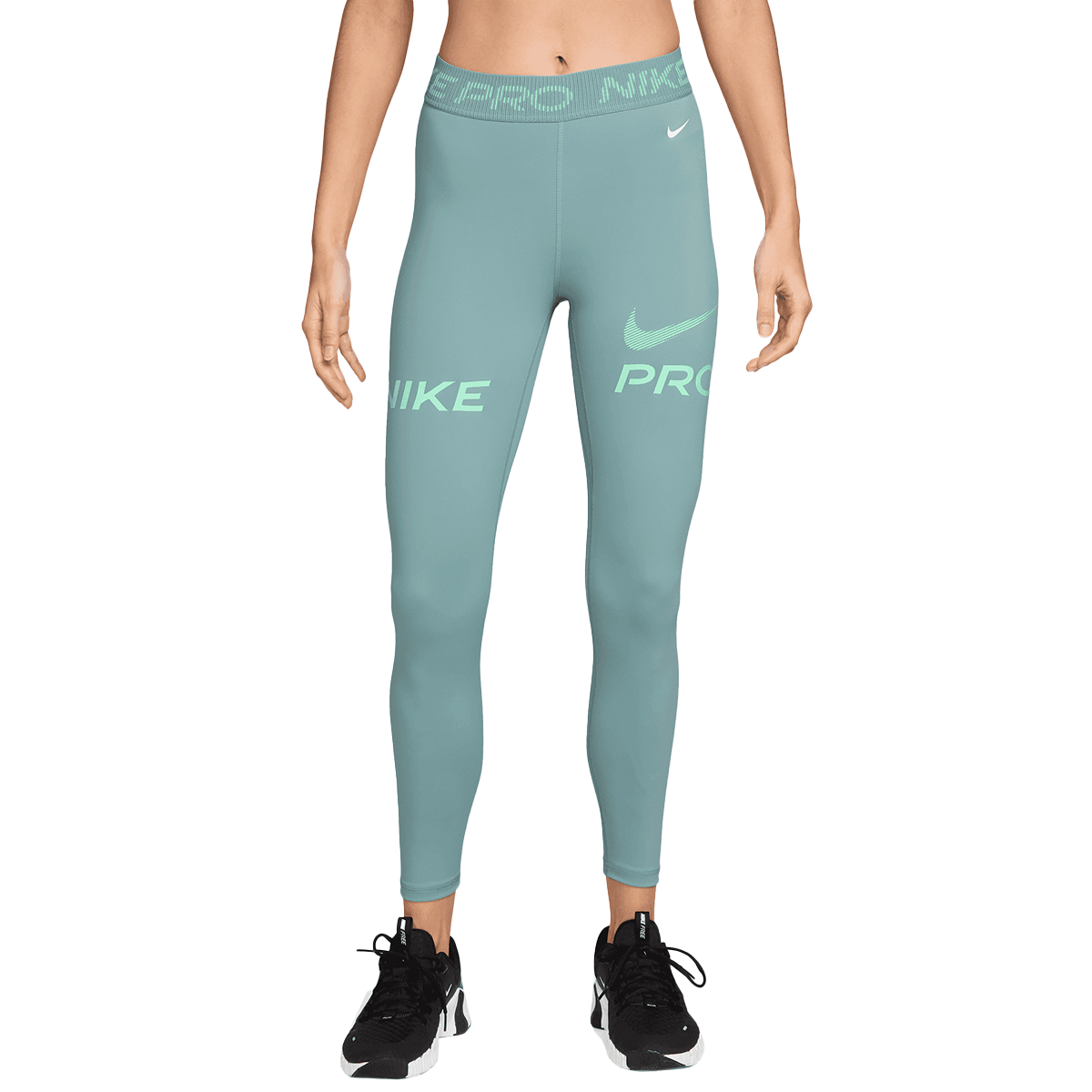 Leggings Nike W NP 365 MR 7/8 TIGHT TT GRX Turkis | HV2306-017, 0