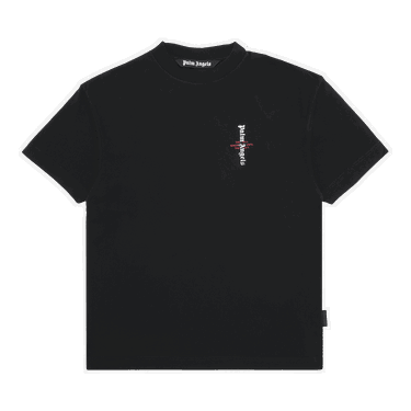 T-shirt Palm Angels Statement Logo Tee Sort | PMAA001R21JER0051001, 0