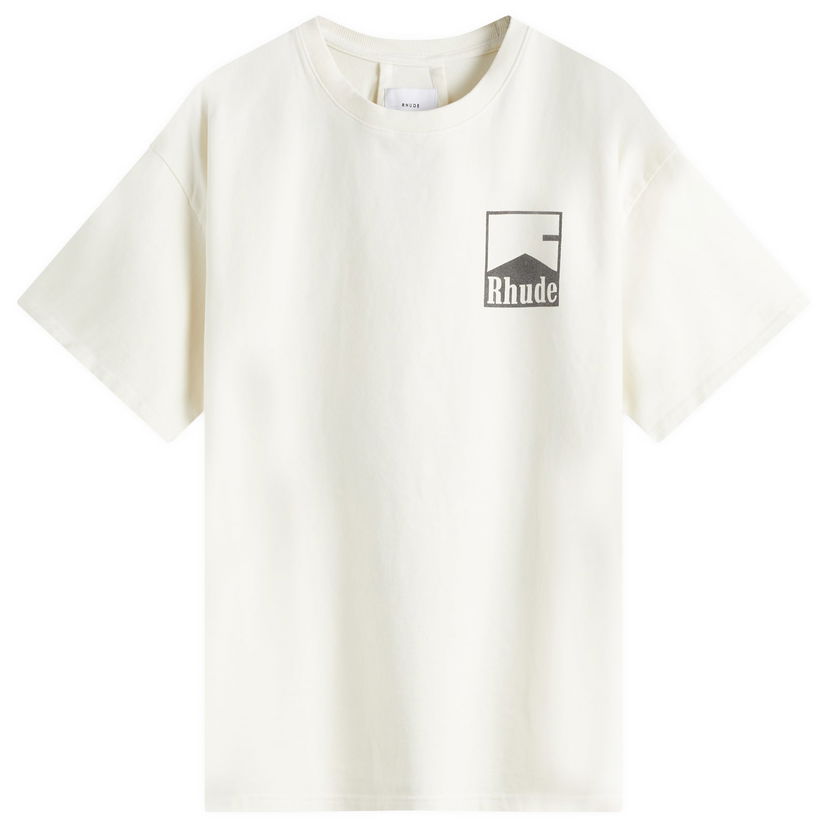 T-shirt Rhude Rhude Chevron T-Shirt, Size Large Hvid | RHPS25TT020120241