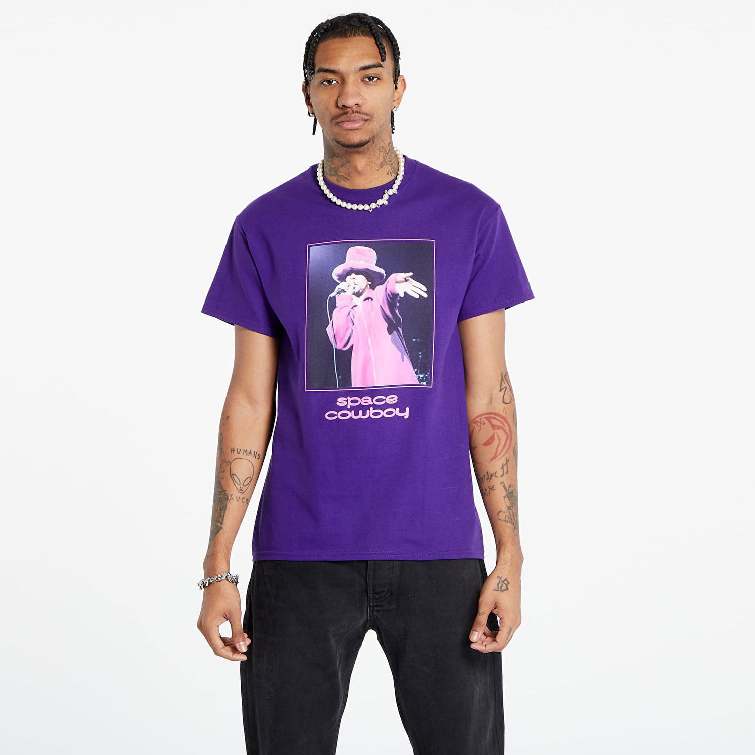 T-shirt Pleasures Jamiroquai Space Cowboy T-Shirt Lilla | P23W058 PURPLE, 0