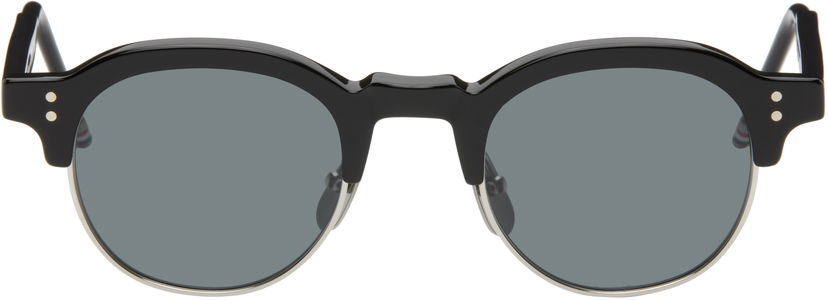 Solbriller Thom Browne Acetate & Titanium Oval Sunglasses Sort | UES920A-G0003