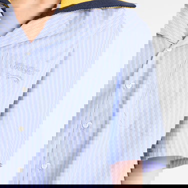 Skjorte Charles Jeffrey Loverboy Charles Jeffrey Loverboy Hawaiian Shirt With Knit Collar Blå | 054070101, 5