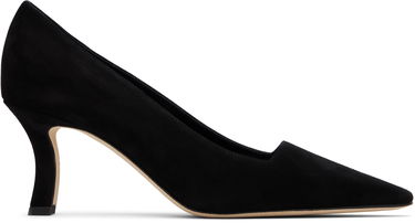 Skopleje Manolo Blahnik Manolo Blahnik Moiralo Suede Heels Sort | 225-1811, 0