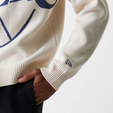 Sweater New Era New Era NBA LA Lakers Oversized Knit Sweater Beige | 60684350, 5