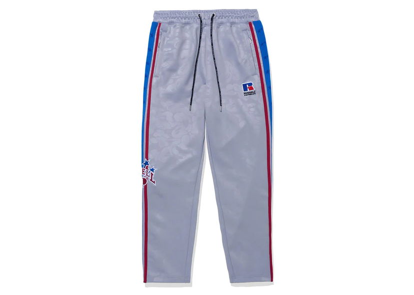 Joggingbukser BAPE BAPE x Russell Track Pants Gray Grå | 1J73-152-911