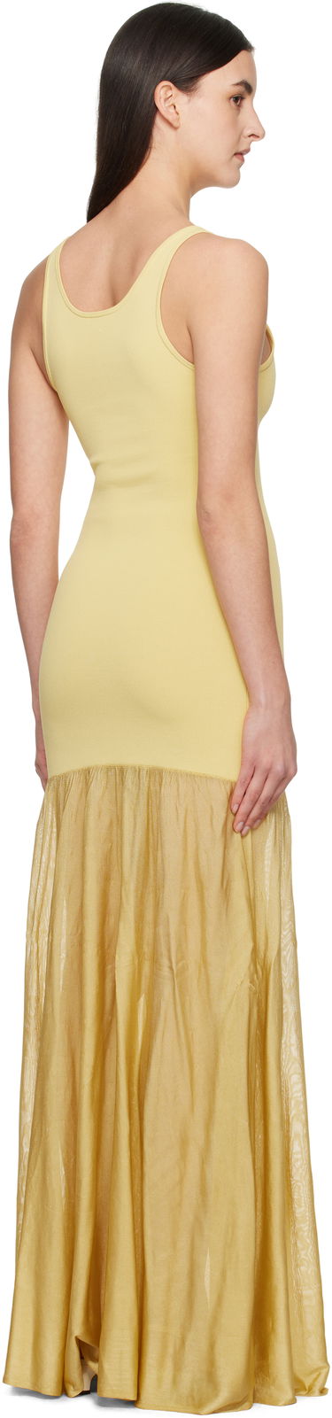 Kjole TOTEME TOTÊME Tank Maxi Dress Gul | 251-WRD0180-YA0138, 2