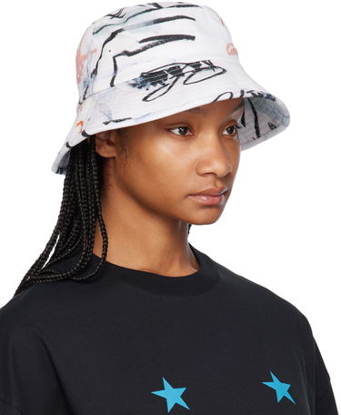 Hat Études Julian Farade Training Print Bucket Hat Hvid | E24MC920A039P4, 1