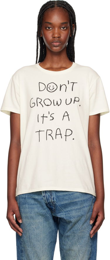 T-shirt R13 R13 'Don't Grow Up' T-Shirt Hvid | R13WK001-K108B, 0