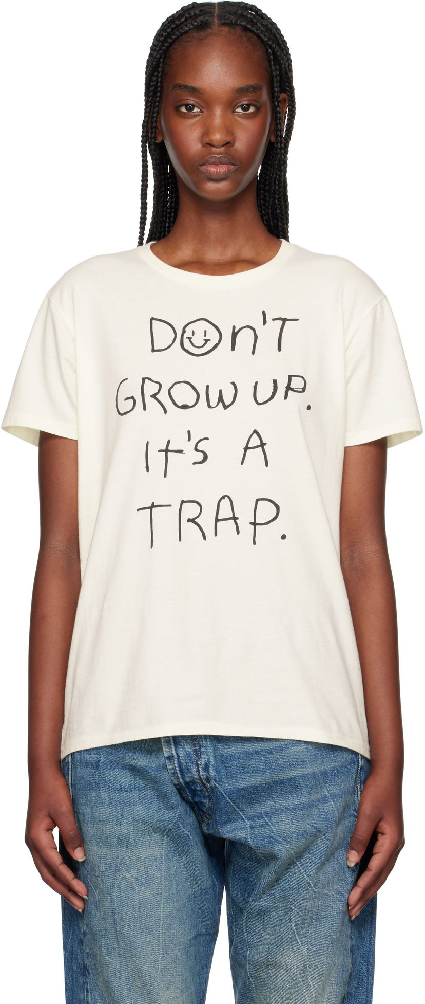 T-shirt R13 R13 'Don't Grow Up' T-Shirt Hvid | R13WK001-K108B