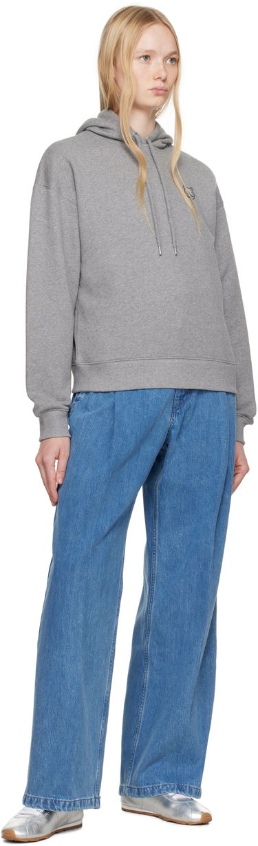 Sweatshirt MAISON KITSUNÉ Maison Kitsuné Fox Head Patch Comfort Hoodie Grå | MW00704KM0321, 3